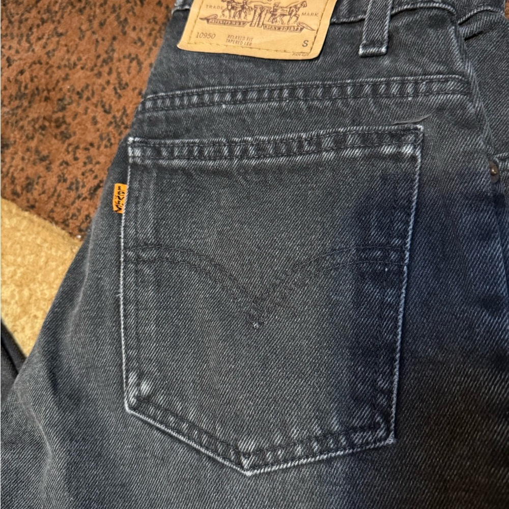 Levi's Dark Vintage Orange Tab Jeans